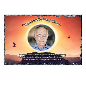 Personalised Remembrance Candle - Boat Sunset with Photo
